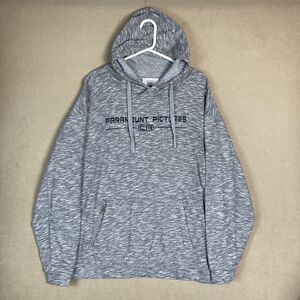 Paramount Pictures Hoodie Mens Extra Large Gray Hollywood Pullover Sweater Adult